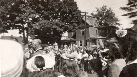 Dedication of the St Joan of Arc Monument - June 4, 1944 - Aldenville (Chicopee) Massachusetts