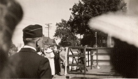 Dedication of the St Joan of Arc Monument - June 4, 1944 - Aldenville (Chicopee) Massachusetts