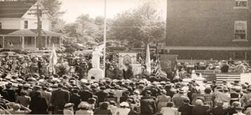 Dedication of the St Joan of Arc Monument - June 4, 1944 - Aldenville (Chicopee) Massachusetts